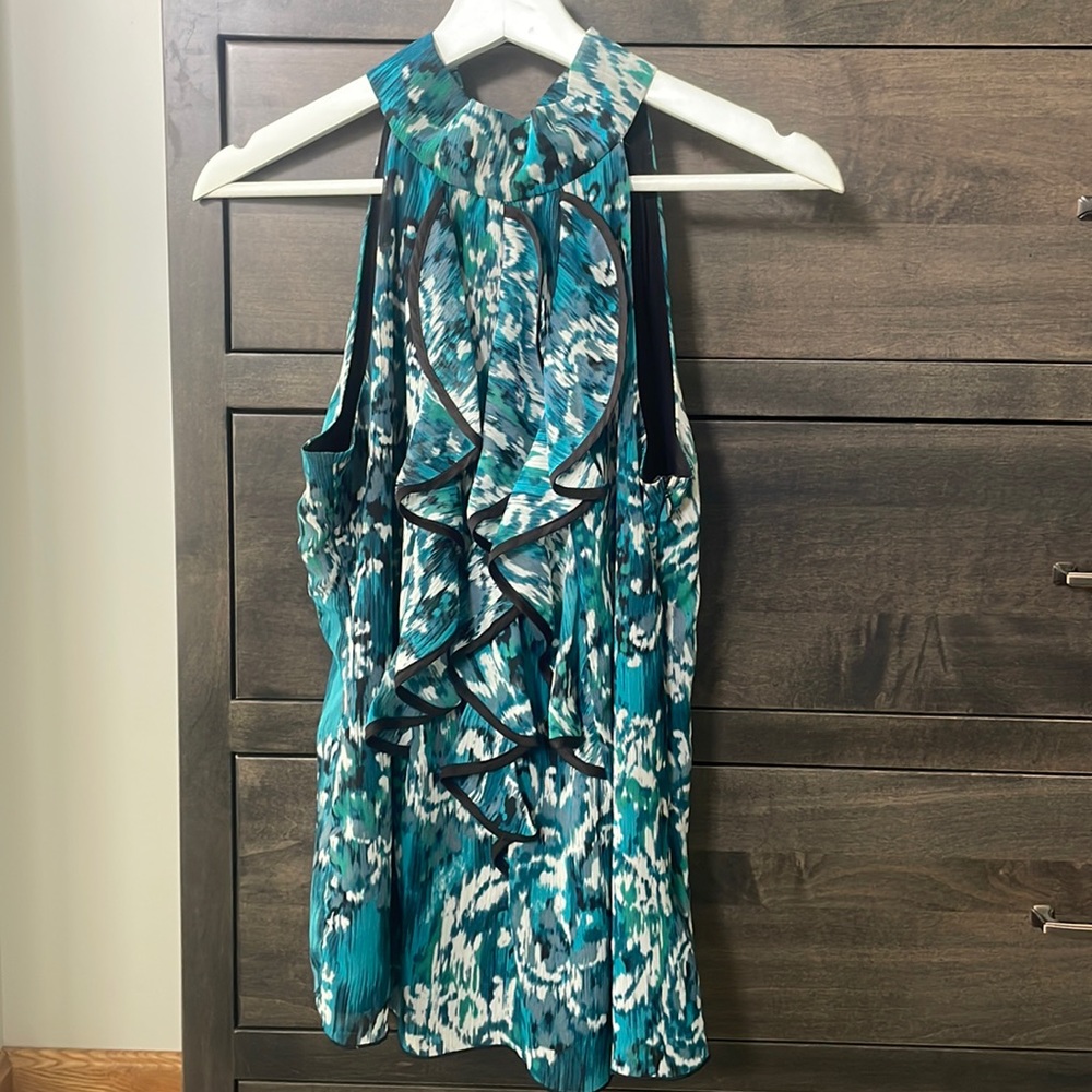 A Byer halter ruffled blouse